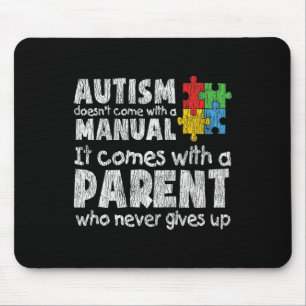 Tapis De Souris Sensibilisation sur l'autisme Maman Papa Parents A