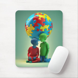 Tapis De Souris Sensibilisation sur l'autisme - Soins - Mousepad