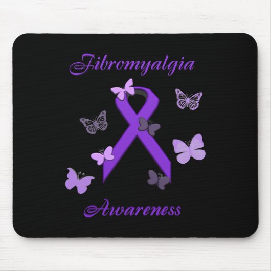 Tapis De Souris Sensibilisation Violet Maladie invisible (Devant)