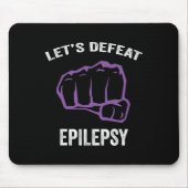 Tapis De Souris Sensibilité à l'épilepsie ruban violet - épilepsie (Devant)