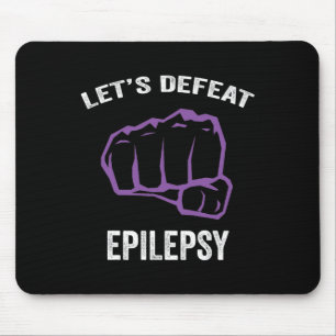 Tapis De Souris Sensibilité à l'épilepsie ruban violet - épilepsie