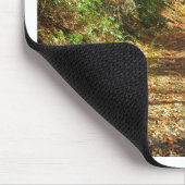 Tapis De Souris Sentier forestier d'automne éclairé (Coin)