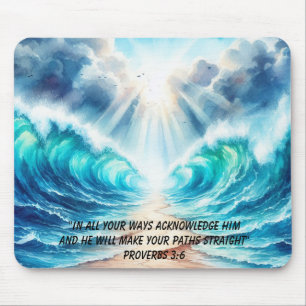 Tapis De Souris Séparation de la Mer Rouge Verset de l'Écriture