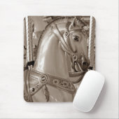 Tapis De Souris Sepia Horse (Avec souris)