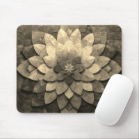Sepia Mandala Art Fleur texturée