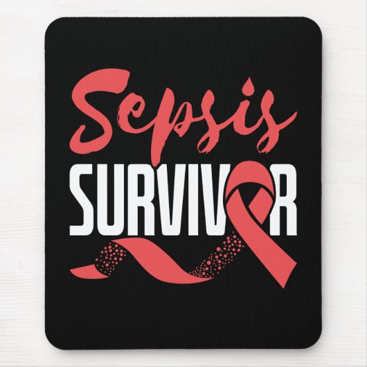 Tapis De Souris Sepsis Survivor Warrior Fighor Awareness Moth (Devant)