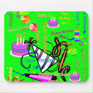Tapis De Souris sept, 1 anniversaire de enfant