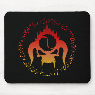 Tapis De Souris Sept péchés mortels pavé de souris