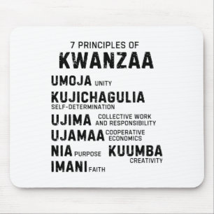 Tapis De Souris Sept Principes De Kwanzaa Happy Kwanzaa 9