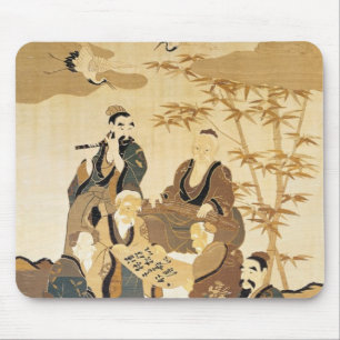 Tapis De Souris Sept sages dans la forêt en bambou