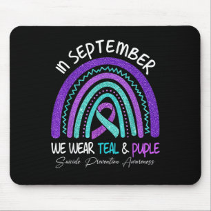 Tapis De Souris Septembre Nous Portons Turquoise & Purple Suic