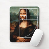Tapis De Souris Séquence Leonardo da Vinci Mona Lisa Fibonacci (Avec souris)