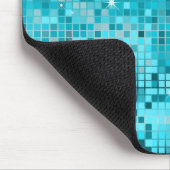 Tapis De Souris Séquences Turquoise Regarder Les Miroirs Disco (Coin)