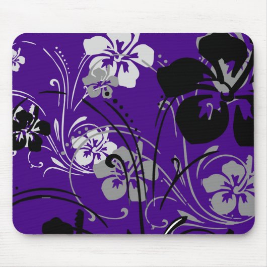 Tapis De Souris Sérénade tropicale (pourpre) Mousepad (Devant)