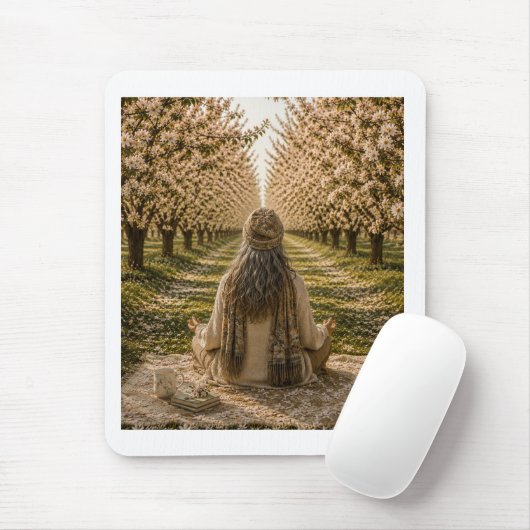 Tapis De Souris Serene Orchard Sticky Notes | Romantic Botanical (Avec souris)