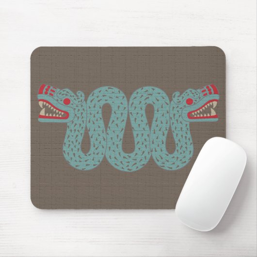 Tapis De Souris Serpent aztèque Mousepad (Avec souris)