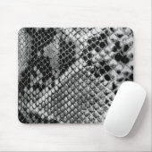 Tapis De Souris Serpent blanc noir (Avec souris)