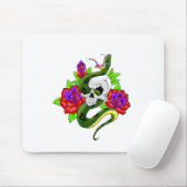 Tapis De Souris Serpent, crâne, et crâne (Avec souris)