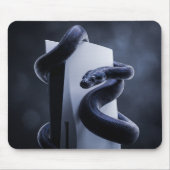 Tapis De Souris Serpent et console de jeu regard intense (Devant)