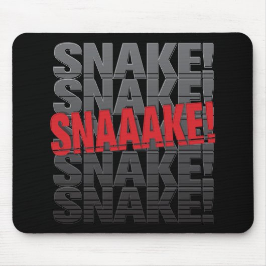 Tapis De Souris Serpent ! Mousepad (Devant)