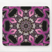 Tapis De Souris Serpent rose Fractal Mandala Mousepad (Devant)