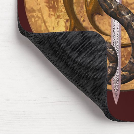 Tapis De Souris Serpent sur une épée (Coin)