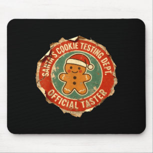 Tapis De Souris Service de test de cookies de Noël Taster Noël