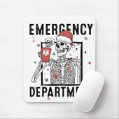 Tapis De Souris Service d'urgence Skeleton Nuring Coffee Lover (Avec souris)