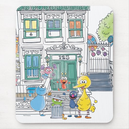 Tapis De Souris Sesame Pals Doodley Graphisme (Devant)
