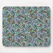 Tapis De Souris Sésame Sésame | Oscar le Motif de groupe (Devant)