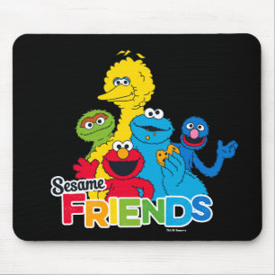 Tapis De Souris Sesame Street   Amis de Sesame