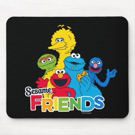 Tapis De Souris Sesame Street | Amis de Sesame (Devant)