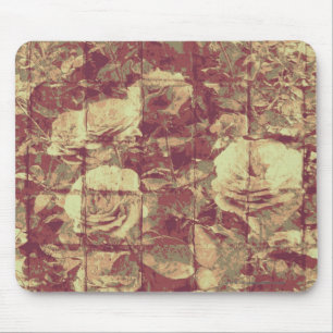 Tapis De Souris S'est levé le motif de camouflage sur l'arrière