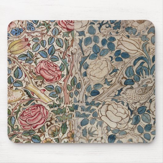 Tapis De Souris "S'est levée" la conception de papier peint (le (Devant)