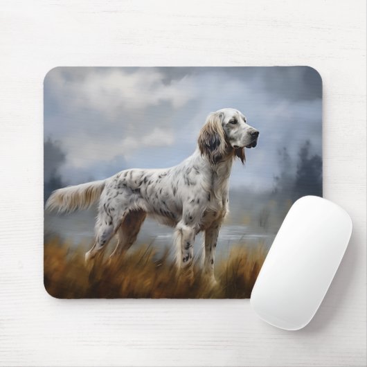 Tapis De Souris Setter anglais (Avec souris)
