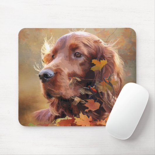 Tapis De Souris Setter irlandais (Avec souris)