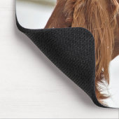 Tapis De Souris Setter irlandais dans la neige (Coin)