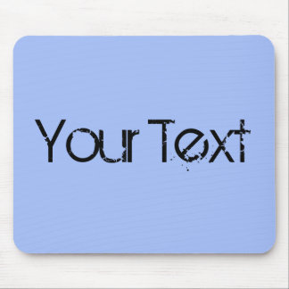 Tapis De Souris SEULEMENT COULEUR / bleu clair + votre texte