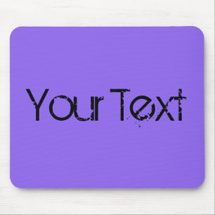 Tapis De Souris SEULEMENT COULEUR / LILA + votre texte