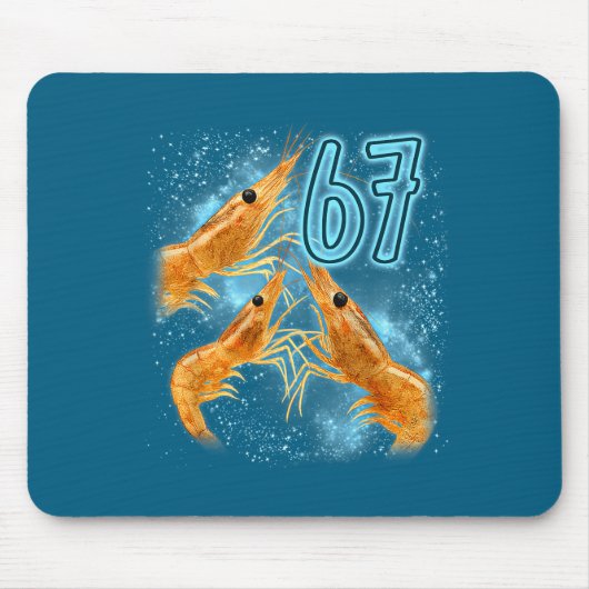 Tapis De Souris Seven Six Sarcastic Lover Shrimp 67 Seafood Fun (Devant)