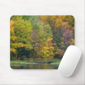 Tapis De Souris Seven Springs Fall Bridge II Autumn Paysage (Avec souris)