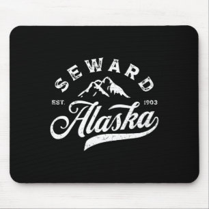 Tapis De Souris Seward Alaska Ak Vacances en famille à la montagne