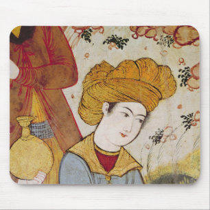 Tapis De Souris Shah Abbas I et une offre de courtisan