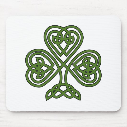 Tapis De Souris Shamrock celte - Jour de la Saint Patrick (Devant)