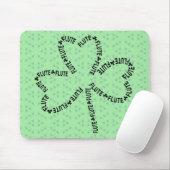 Tapis De Souris Shamrock de texte fluide (Avec souris)
