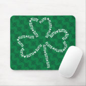 Tapis De Souris Shamrock de texte fluide (Avec souris)