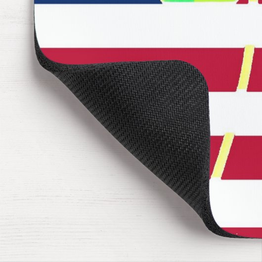 Tapis De Souris Shamrock du drapeau irlandais américain Clover St. (Coin)