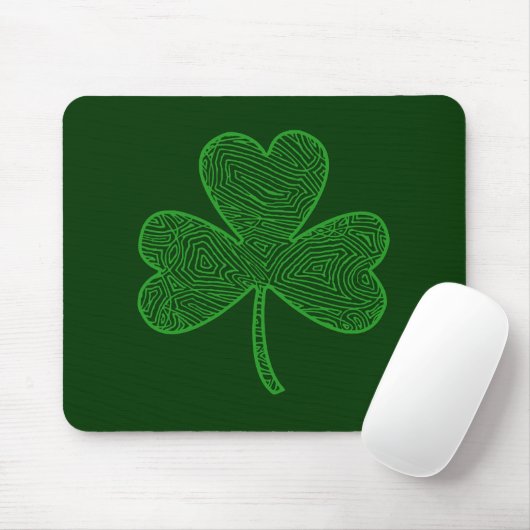 Tapis De Souris Shamrock Mousepad (Avec souris)