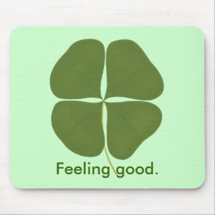Tapis De Souris Shamrock, Se sentir bien, affirmation mousepads