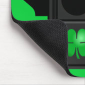 Tapis De Souris shamrock vert. (Coin)